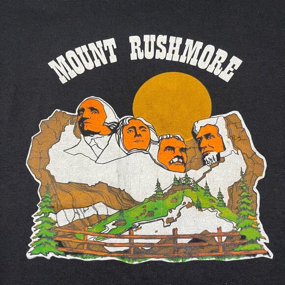 Vintage 1979 Mount Rushmore tshirt screen stars tag size XL - Picture 3 of 7